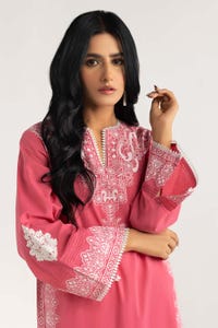 UAE -Screen Printed and Embroidered Cambric Shirt GLS-22-90