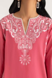 UAE -Screen Printed and Embroidered Cambric Shirt GLS-22-90