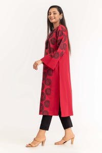 UAE -1Pc Dyed Cambric Screen Printed Kurti GLS-23-109