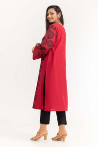 UAE -1Pc Dyed Cambric Screen Printed Kurti GLS-23-109