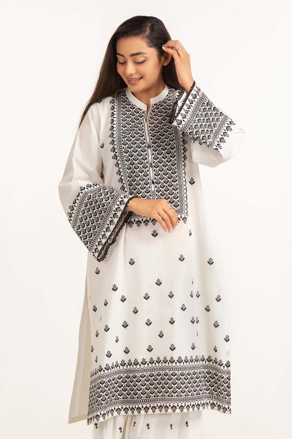 UAE -Dyed Cambric Screen Printed Shirt GLS-23-111