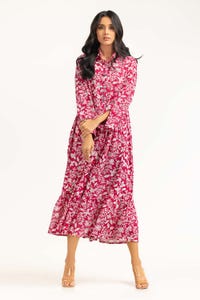 UAE -Digital Print Cambric Dress GLS-23-11