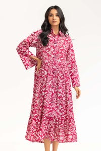 UAE -Digital Print Cambric Dress GLS-23-11
