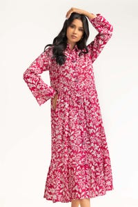 UAE -Digital Print Cambric Dress GLS-23-11