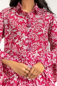 UAE -Digital Print Cambric Dress GLS-23-11