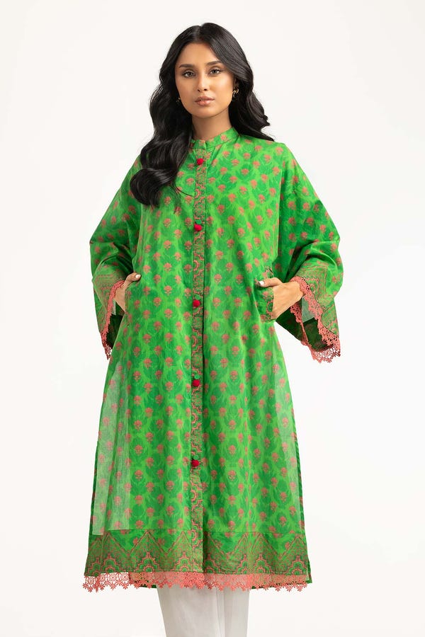 UAE -1Pc Digital Printed Cambric Kurti GLS-23-13