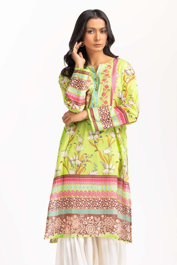 UAE -Digital Printed Cambric Shirt GLS-23-179