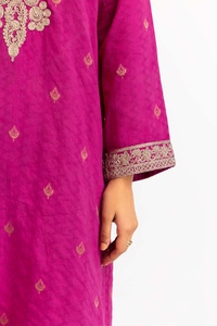 UAE -Dyed Cotton Jacquard Embroidered Shirt GLS-23-188