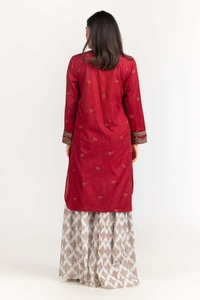 UAE -Dyed Cotton Jacquard Embroidered Kurti GLS-23-191