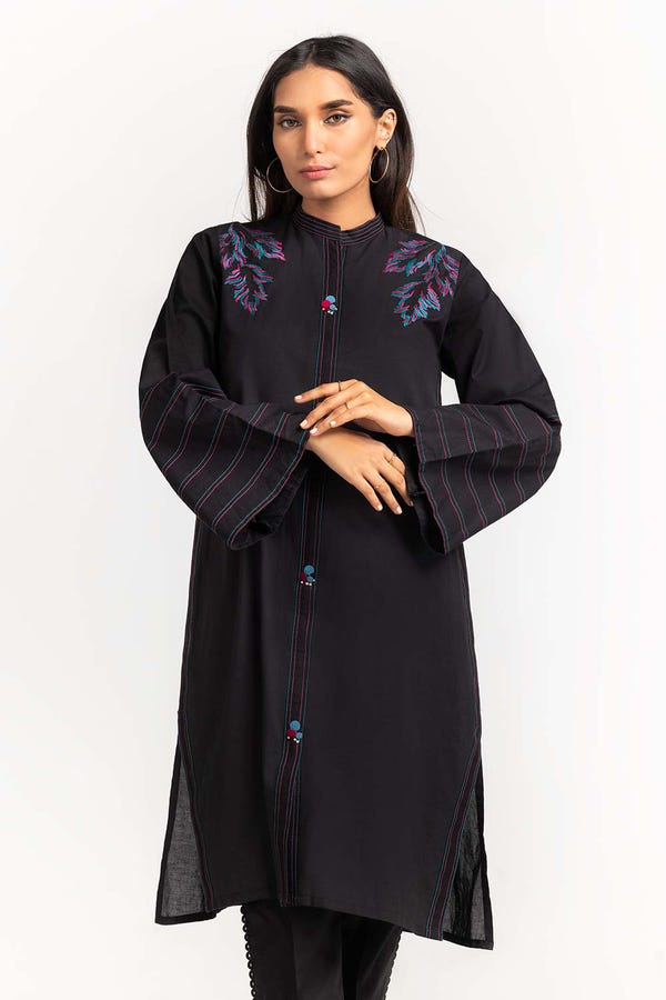 UAE -Dyed Cambric Embroidered Shirt GLS-23-198