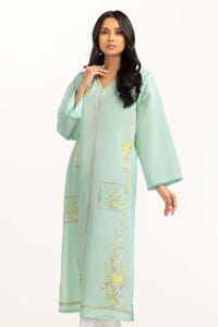 UAE -Dyed Cambric Embroidered Shirt GLS-23-200