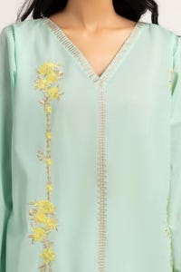 UAE -Dyed Cambric Embroidered Shirt GLS-23-200
