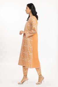UAE -Dyed Cambric Screen Printed Embelished Shirt GLS-23-202