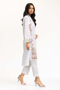 UAE -Dyed Cambric Screen Print Shirt GLS-23-212