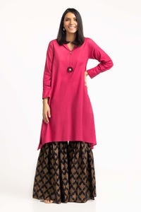 UAE -Self Dobby Embellished Shirt GLS-23-221