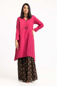 UAE -Self Dobby Embellished Shirt GLS-23-221