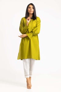 UAE -Dyed Self Dobby Embelished Shirt GLS-23-224