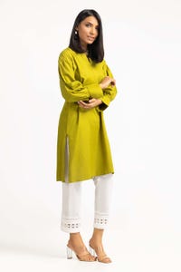 UAE -Dyed Self Dobby Embelished Shirt GLS-23-224