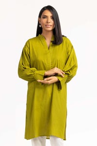 UAE -Dyed Self Dobby Embelished Shirt GLS-23-224