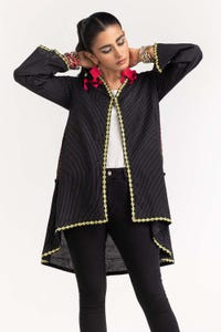 UAE -Dyed Cotton Stripes Embroidered Shirt GLS-23-232