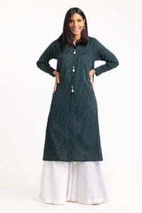 UAE -Cotton Stripes Embellished Shirt GLS-23-234