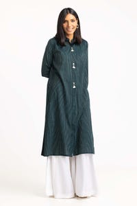 UAE -Cotton Stripes Embellished Shirt GLS-23-234