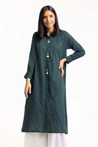UAE -Cotton Stripes Embellished Shirt GLS-23-234