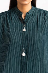 UAE -Cotton Stripes Embellished Shirt GLS-23-234