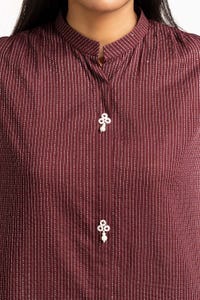 UAE -Cotton Stripes Embellished Shirt GLS-23-238