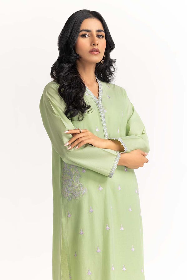 UAE -Cambric Chikankari Shirt GLS-23-23