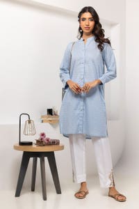 UAE -Dobby Dyed Embellished Shirt GLS-24-02