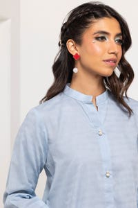 UAE -Dobby Dyed Embellished Shirt GLS-24-02