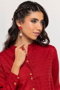 UAE -Dobby Dyed Embellished Shirt GLS-24-06