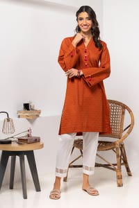 UAE -Dobby Dyed Embellished Shirt GLS-24-09