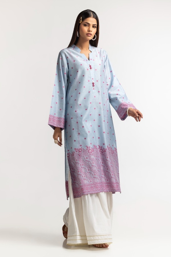 UAE -Dyed Khadi Jacquard Shirt GLS-24-11