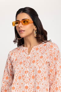 UAE -Cambric Block Printed Shirt GLS-24-137