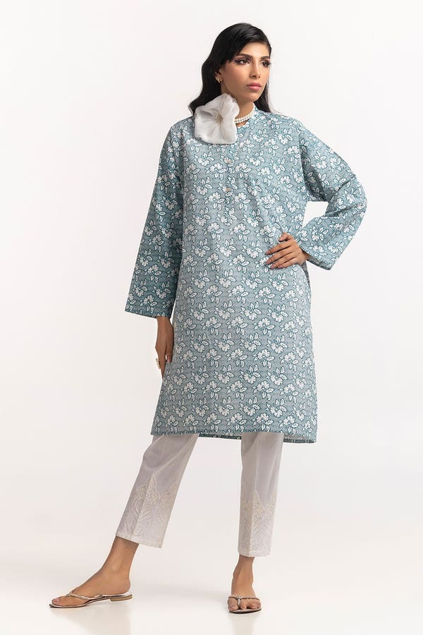 UAE -Cambric Block Printed Shirt GLS-24-138
