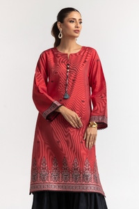 UAE -Dyed Khadi Jacquard Embroidered Shirt GLS-24-13