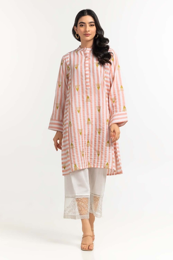 UAE -Dyed Cotton Yarn Screen Printed Shirt GLS-24-28