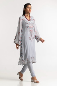 UAE -Dyed Foil Print Light Georgette Shirt GLS-24-30 