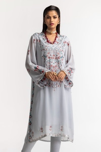UAE -Dyed Foil Print Light Georgette Shirt GLS-24-30 