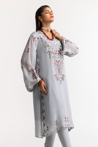 UAE -Dyed Foil Print Light Georgette Shirt GLS-24-30 
