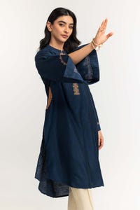 UAE -Dyed Self Jacquard Embroidered Shirt GLS-24-43