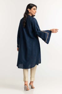 UAE -Dyed Self Jacquard Embroidered Shirt GLS-24-43