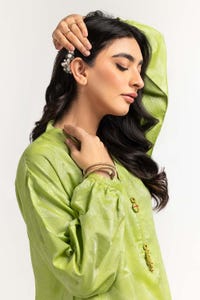 UAE -Dyed Self Jacquard Embelished Shirt GLS-24-47