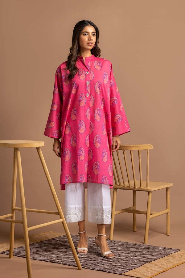 UAE -Digital Print Cambric Shirt GLS-24-61