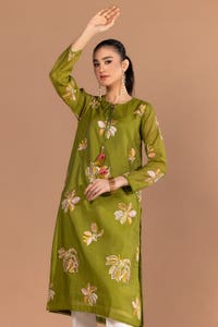 UAE -Cotton Silk Embroidered Shirt GLS-24-71