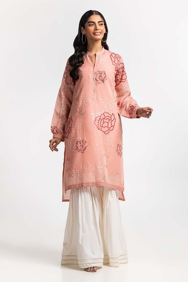 UAE -Dyed Cottonsilk Embroidered Shirt GLS-24-72