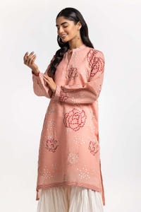UAE -Dyed Cottonsilk Embroidered Shirt GLS-24-72