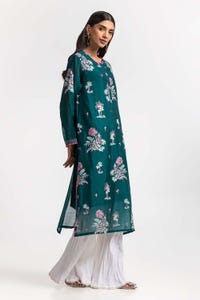UAE -Dyed Cottonsilk Embroidered Shirt GLS-24-73